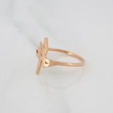 Faith Ring 1.7g / Size 7 1/4 Rose Gold 18K