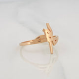 Faith Ring 1.7g / Size 7 1/4 Rose Gold 18K