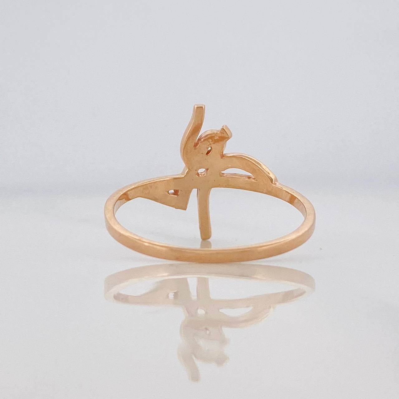 Faith Ring 1.7g / Size 7 1/4 Rose Gold 18K