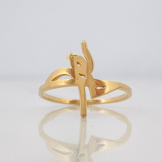 Faith Ring 1.6g / Size 5 3/4 Yellow Gold 18K