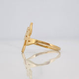 Faith Ring 1.6g / Size 5 3/4 Yellow Gold 18K