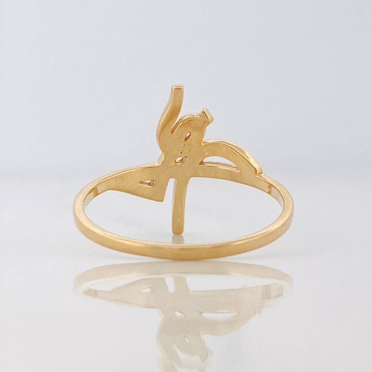 Faith Ring 1.6g / Size 5 3/4 Yellow Gold 18K