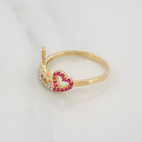Love Ring 1.95g / Size 7 Two-Tone Yellow and White Gold 18K