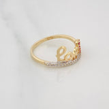Love Ring 1.95g / Size 7 Two-Tone Yellow and White Gold 18K