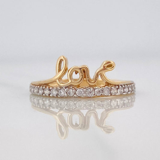 Love Ring 1.65g / T6 Two-Tone Yellow White Gold 18K