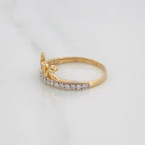 Love Ring 1.65g / T6 Two-Tone Yellow White Gold 18K
