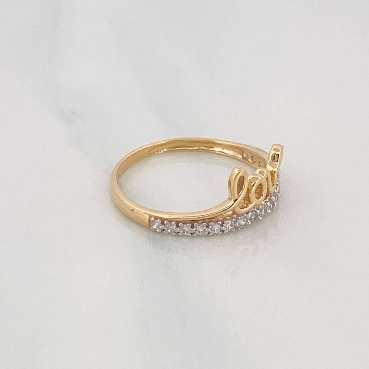 Love Ring 1.65g / T6 Two-Tone Yellow White Gold 18K