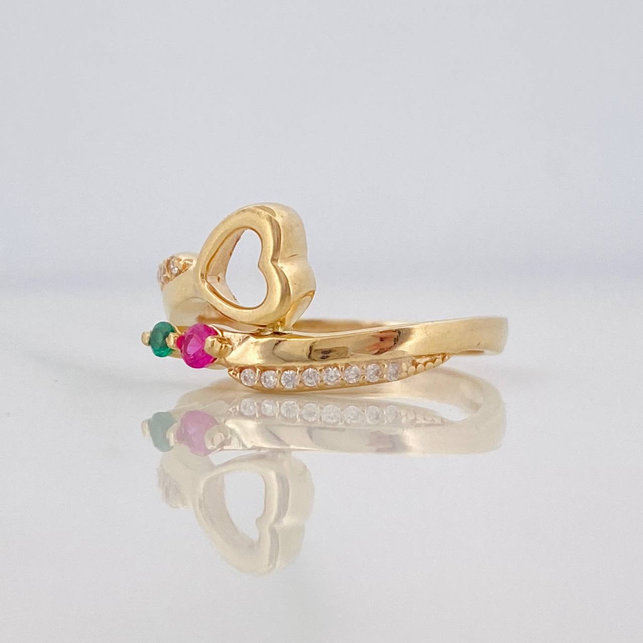 Heart Ring 2.45g / T7 Yellow Gold 18K
