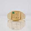 Anchor Signet Ring 2.05g / T11 Yellow Gold 18K