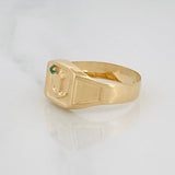Anchor Signet Ring 2.05g / T11 Yellow Gold 18K