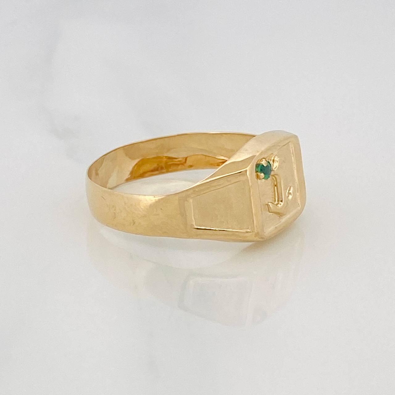 Anchor Signet Ring 2.05g / T11 Yellow Gold 18K