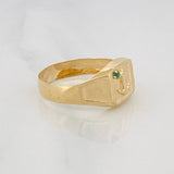 Anchor Signet Ring 2.05g / T11 Yellow Gold 18K