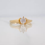 Anillo Solitario 2.1g / T7 Oro Amarillo 18K