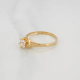 Solitaire Ring 2.05g / Size 7 3/4 Yellow Gold 18K