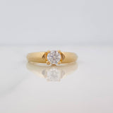 Solitaire Ring 2.55g / T6 1/4 Yellow Gold 18K