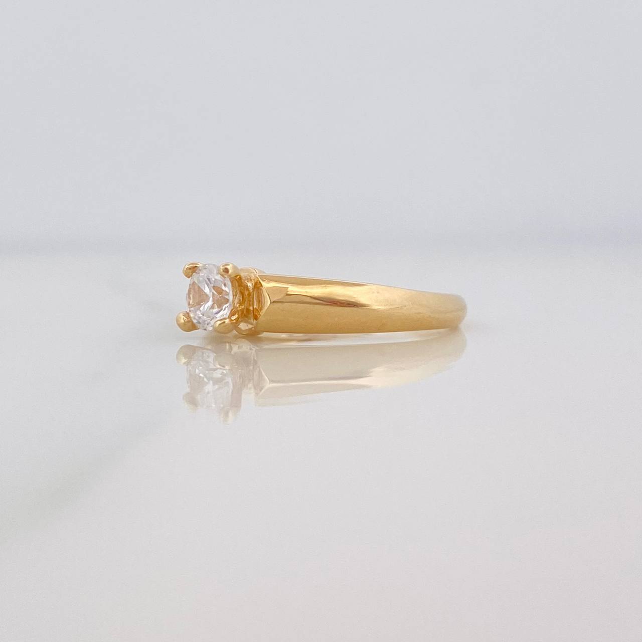 Solitaire Ring 2.55g / T6 1/4 Yellow Gold 18K