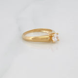 Solitaire Ring 2.55g / T6 1/4 Yellow Gold 18K
