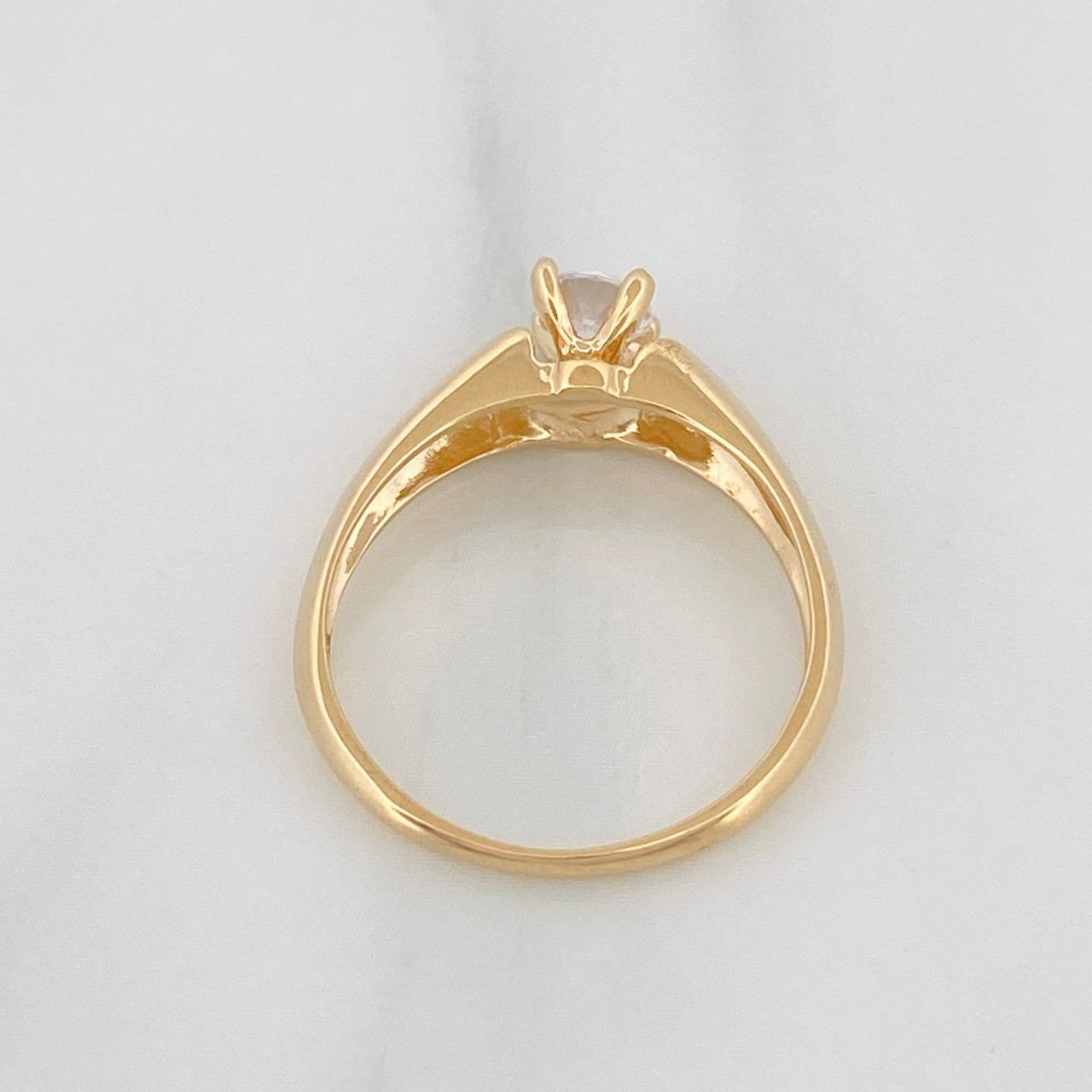 Solitaire Ring 2.55g / T6 1/4 Yellow Gold 18K