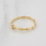 Cross Ring 1.8g / T8 1/4 Yellow Gold 18K