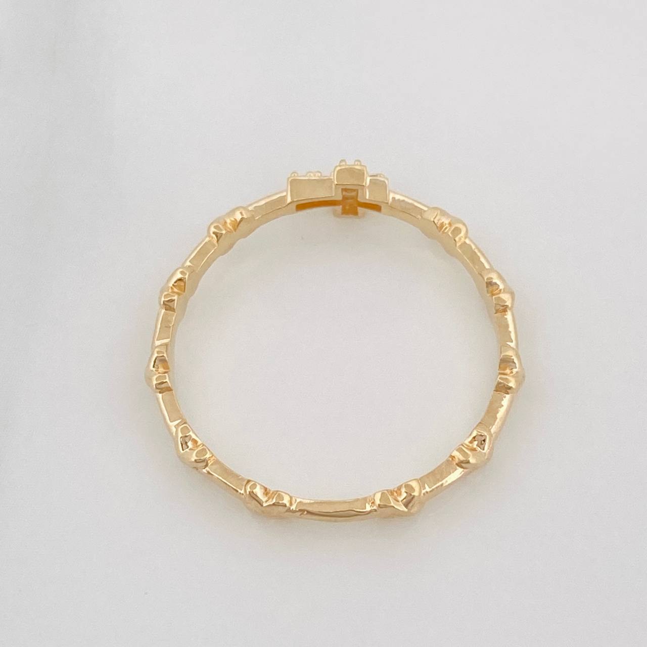 Cross Ring 1.8g / T8 1/4 Yellow Gold 18K