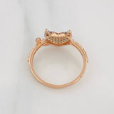 Devil Heart Ring 2.65g / T8 Three Golds 18K