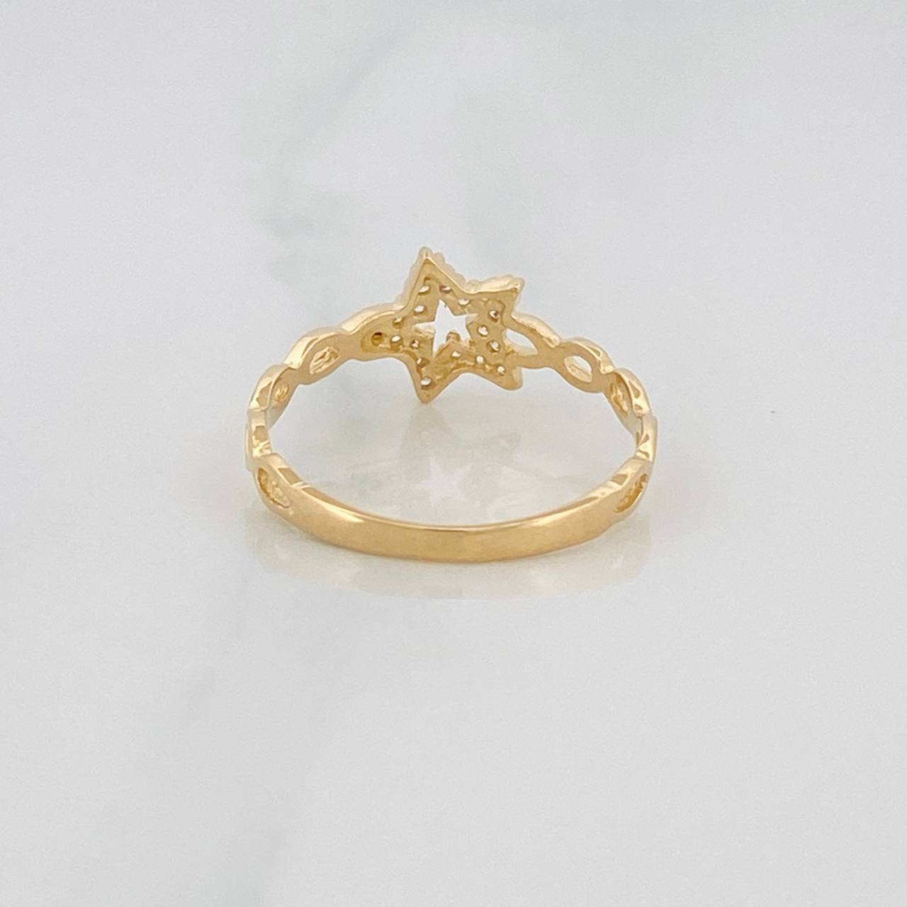 Star Ring 1.5g / T6 3/4 Yellow Gold 18K