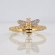 Bee Ring 2g / T6 3/4 Two Yellow White Gold 18K