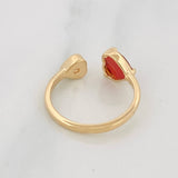 Hearts Ring 2.7g / Size 5 3/4 Yellow Gold 18K
