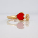 Hearts Ring 2.7g / Size 5 3/4 Yellow Gold 18K