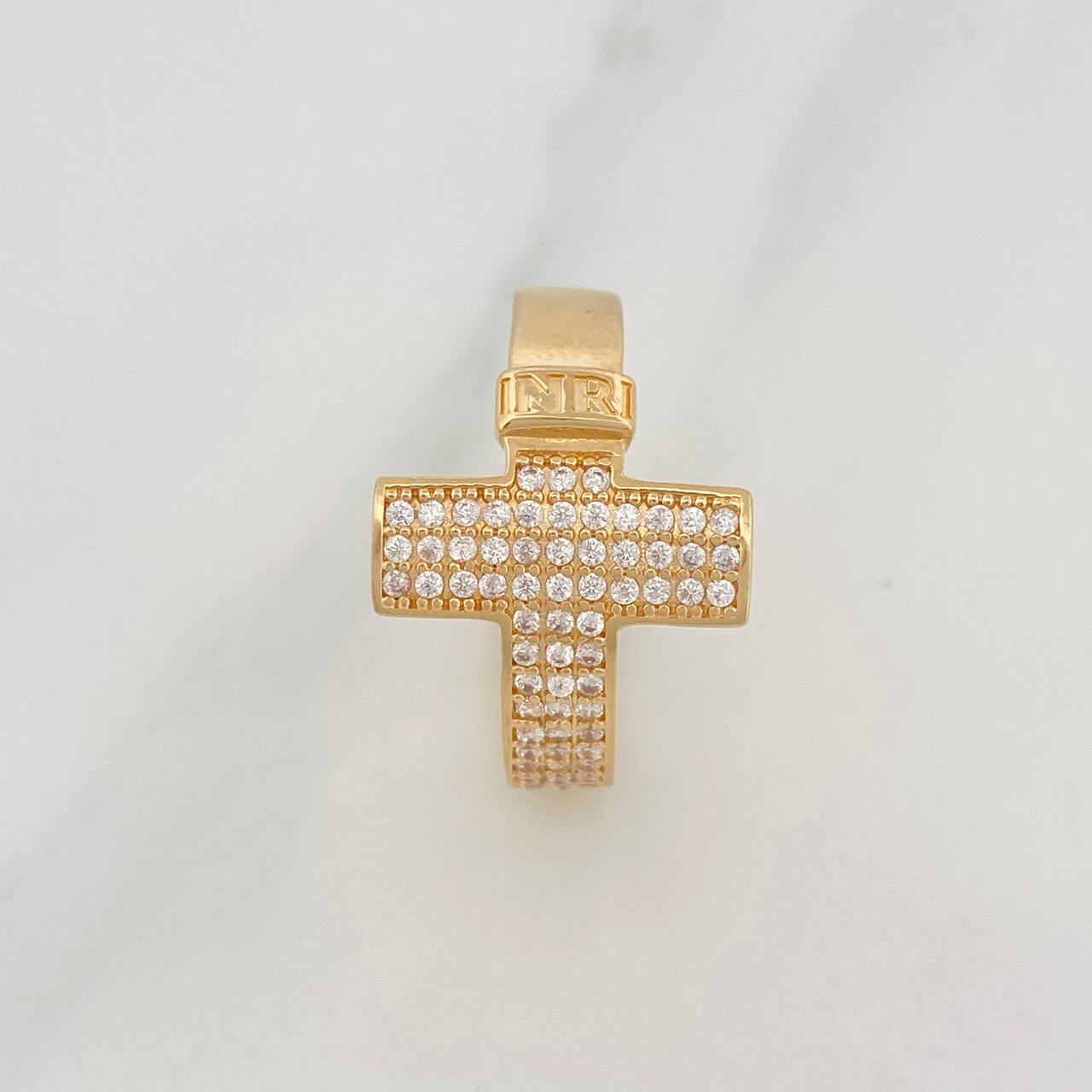 Cross Ring 3.65g / Size 6 3/4 Yellow Gold 18K