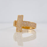 Cross Ring 3.65g / Size 6 3/4 Yellow Gold 18K