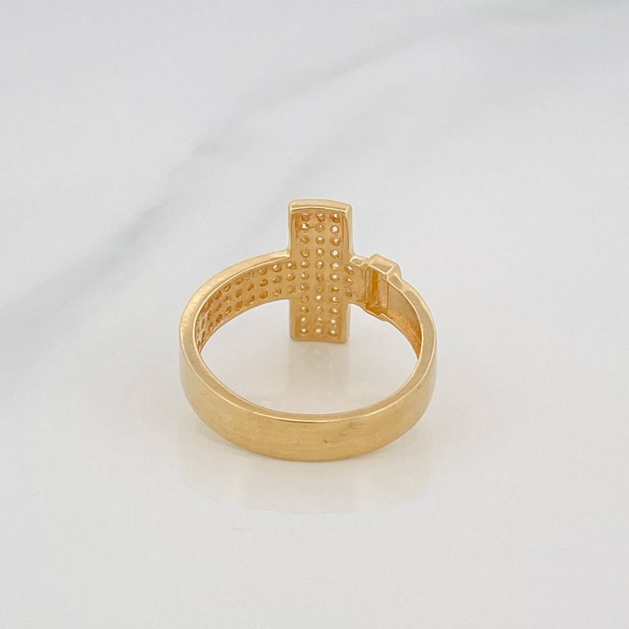Cross Ring 3.65g / Size 6 3/4 Yellow Gold 18K