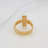 Cross Ring 3.65g / Size 6 3/4 Yellow Gold 18K