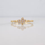 Cross Ring 1.15g / Size 5 1/4 Yellow Gold 18K