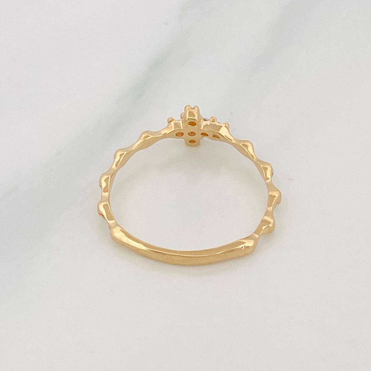 Cross Ring 1.15g / Size 5 1/4 Yellow Gold 18K