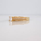 Solitaire Bridge Ring 2.95g / T6 Yellow Gold 18K