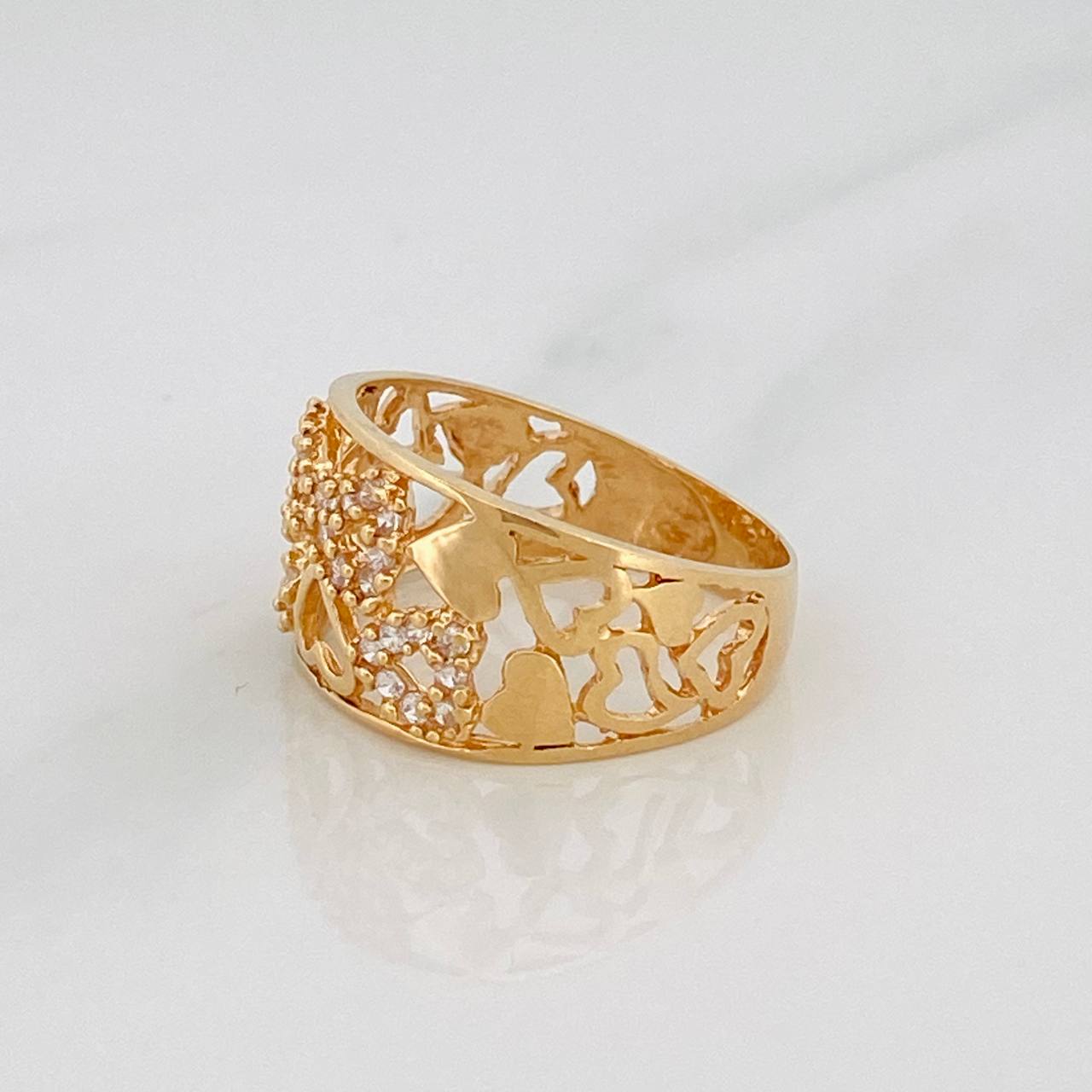Hearts Ring 3.7g / T7 Yellow Gold 18K