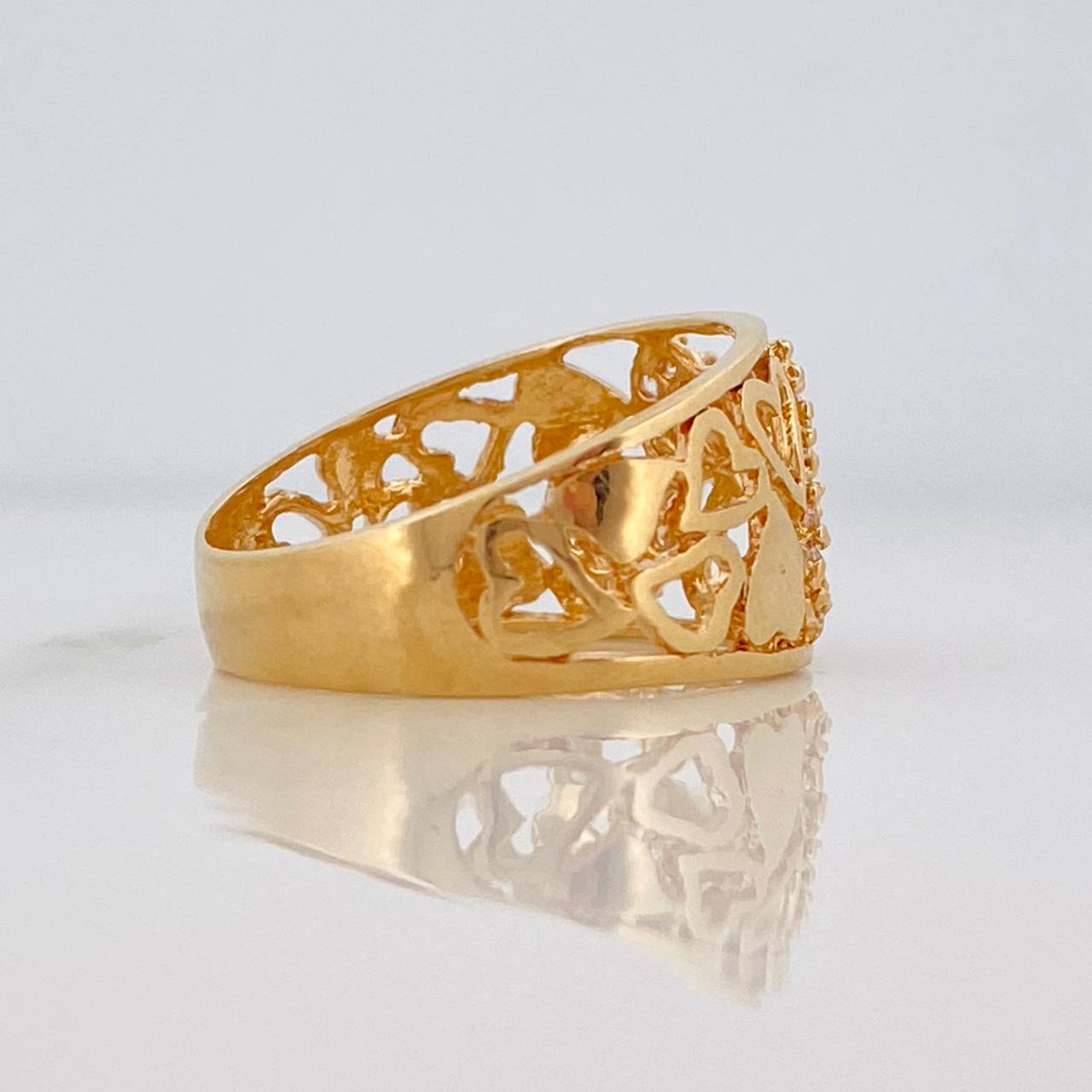 Hearts Ring 3.7g / T7 Yellow Gold 18K