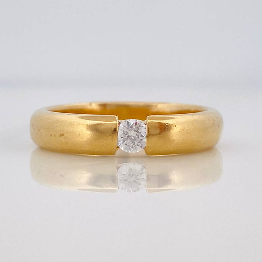 Anillo Solitario 6.55g / T7 3/4 Oro Amarillo 18K