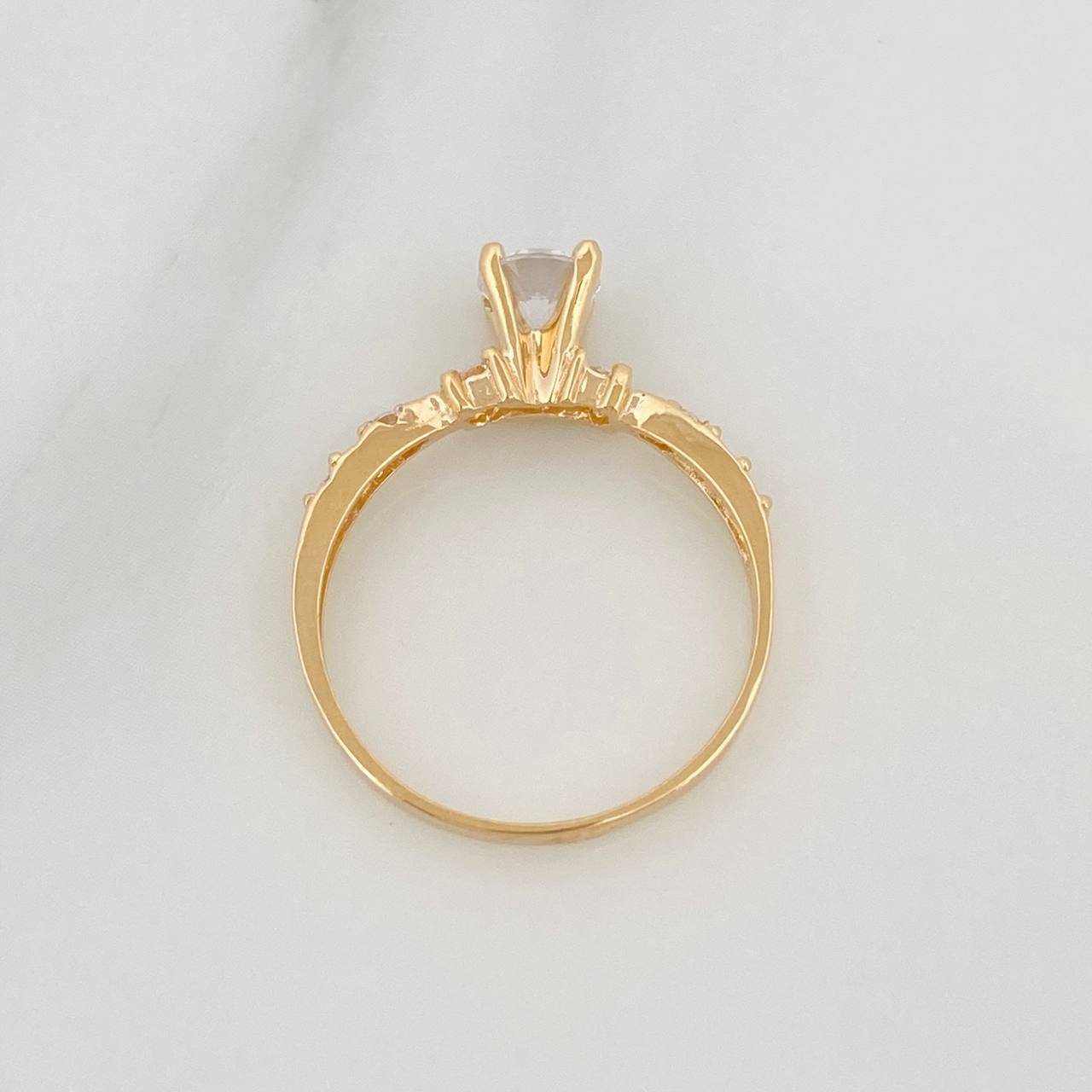 Solitaire Churumbela Ring 1.85g / T6 Yellow Gold 18K