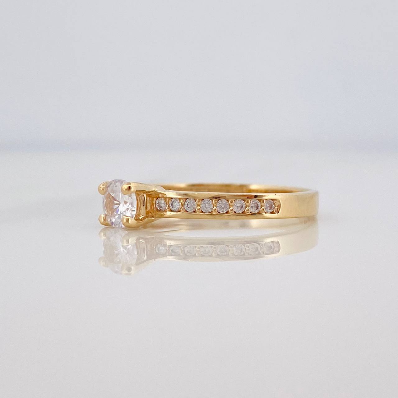 Solitaire Churumbela Ring 2.35g / T6 3/4 Yellow Gold 18K