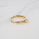 Solitaire Churumbela Ring 2.35g / T6 3/4 Yellow Gold 18K