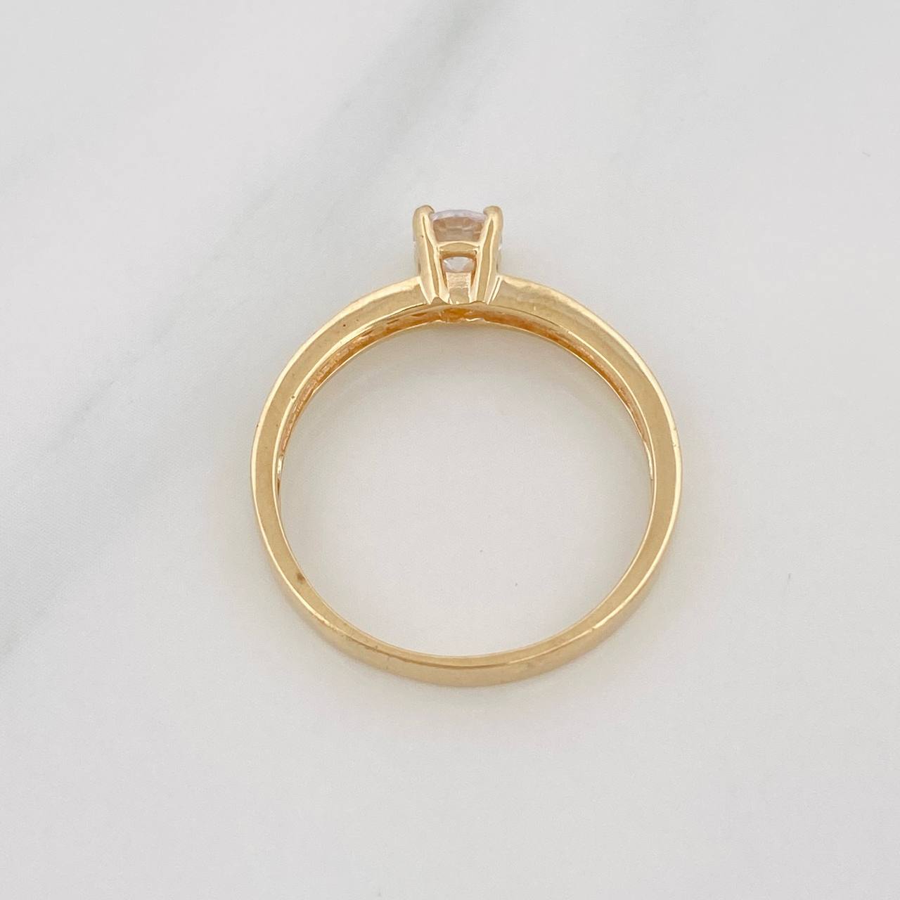Solitaire Churumbela Ring 2.35g / T6 3/4 Yellow Gold 18K
