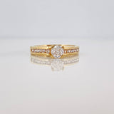 Solitaire Churumbela Ring 3.5g / T6 1/4 Yellow Gold 18K