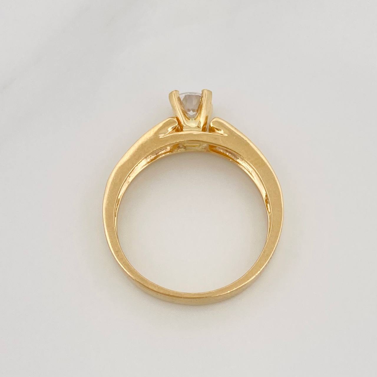 Solitaire Churumbela Ring 3.5g / T6 1/4 Yellow Gold 18K