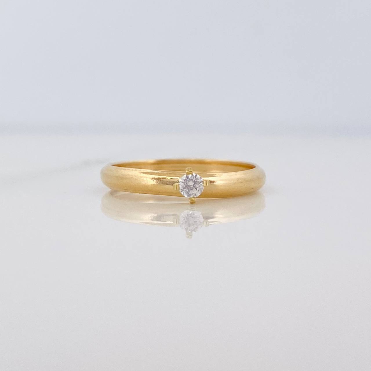 Solitaire Ring 0.75g / T5 3/4 Yellow Gold 18K