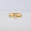 Solitaire Ring 0.75g / T5 3/4 Yellow Gold 18K