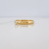 Solitaire Ring 0.75g / T5 3/4 Yellow Gold 18K