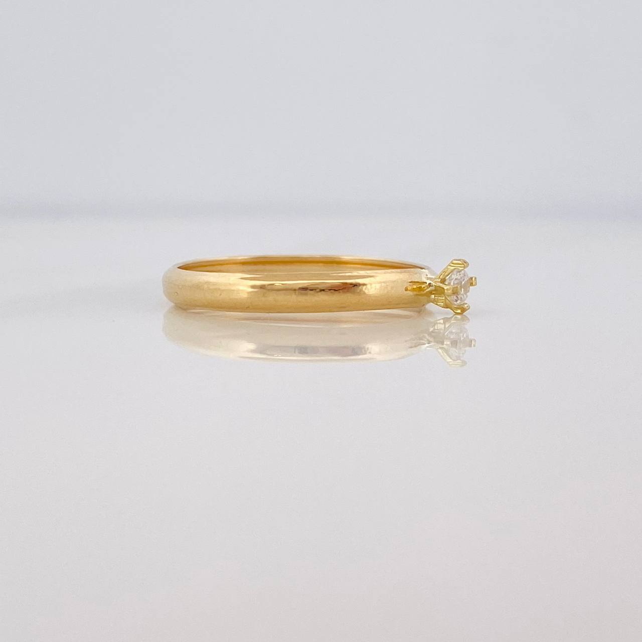 Solitaire Ring 0.75g / T5 3/4 Yellow Gold 18K