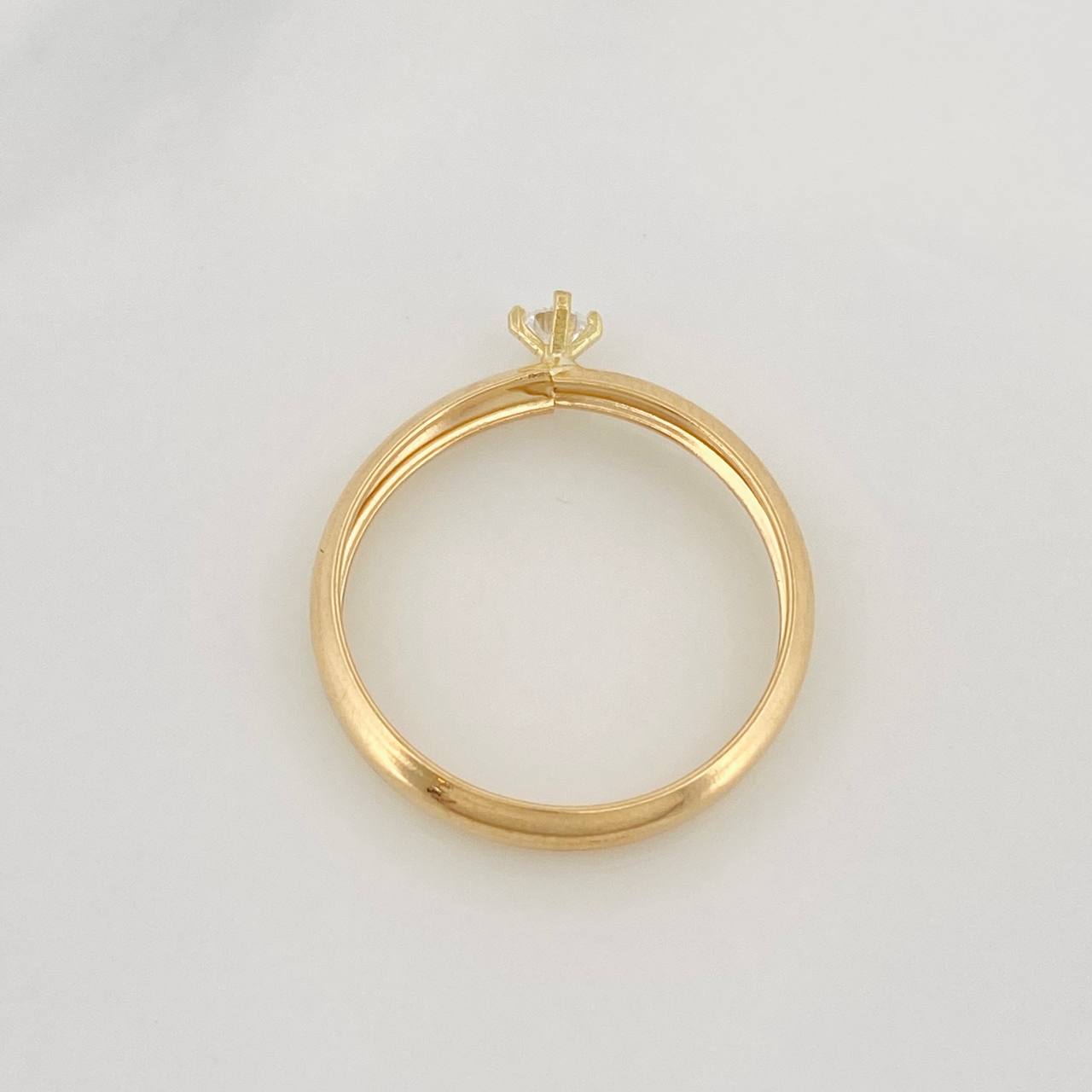 Solitaire Ring 0.75g / T5 3/4 Yellow Gold 18K